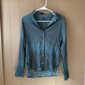 KUHL Women’s Casual Button-Up Shirt Jacket - Teal Green
